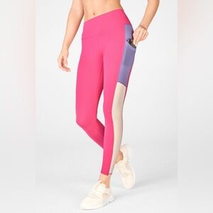 FABLETICS || On-The-Go PowerHold High-Waisted Legging in Colorblock - SZ XXS
